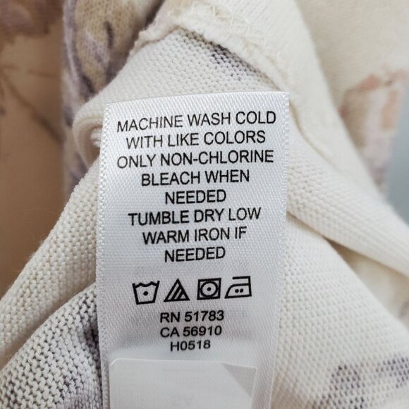 Maurices Womens Floral Slit Sleeve Blouse Size 3X Short Sleeve Scoop Neck NWT - Picture 12 of 12